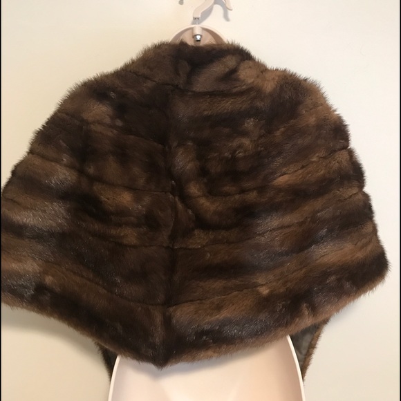 Genuine Mink Wrap Stole 1950s vintage celebrity - Picture 6 of 11